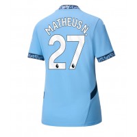 Manchester City Matheus Nunes #27 Fußballbekleidung Heimtrikot Damen 2024-25 Kurzarm